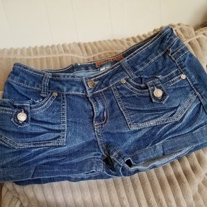 Free Culture jean shorts